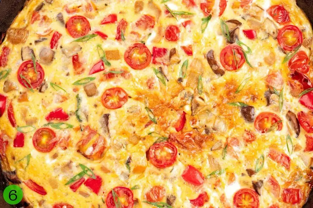 Step 6 Garnish and serve frittata