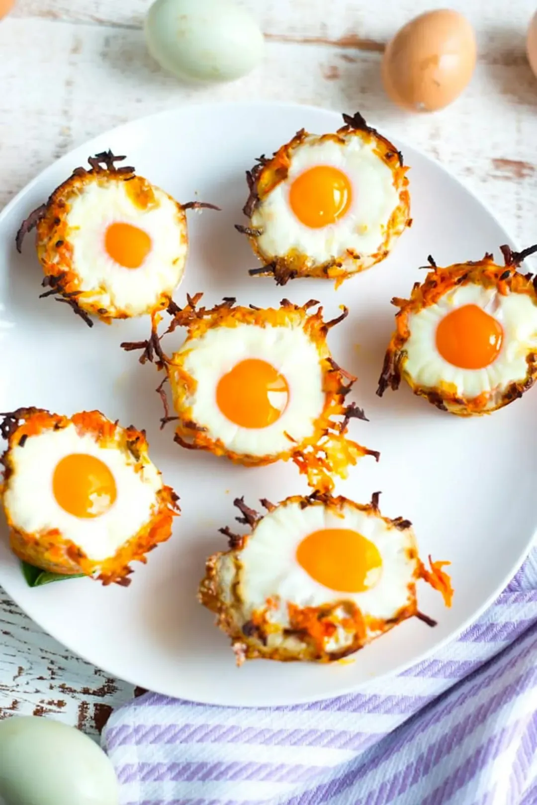 Sweet Potato Hash Brown Egg Nests Recipe