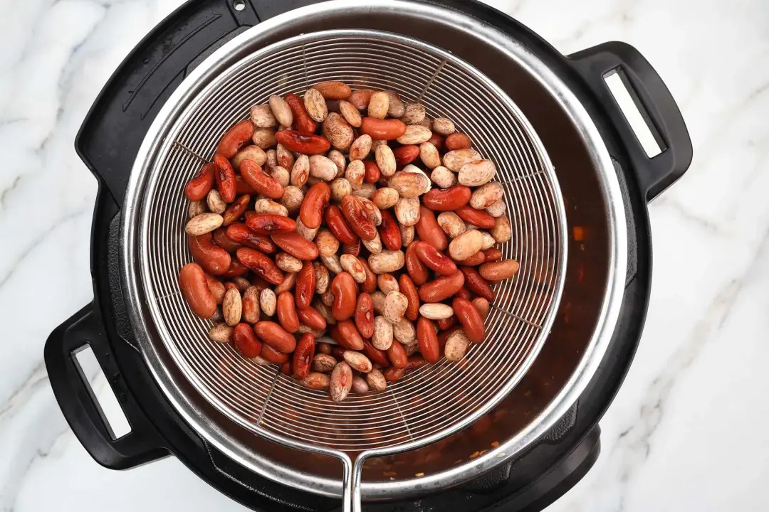 1 Soak the beans instant pot chili