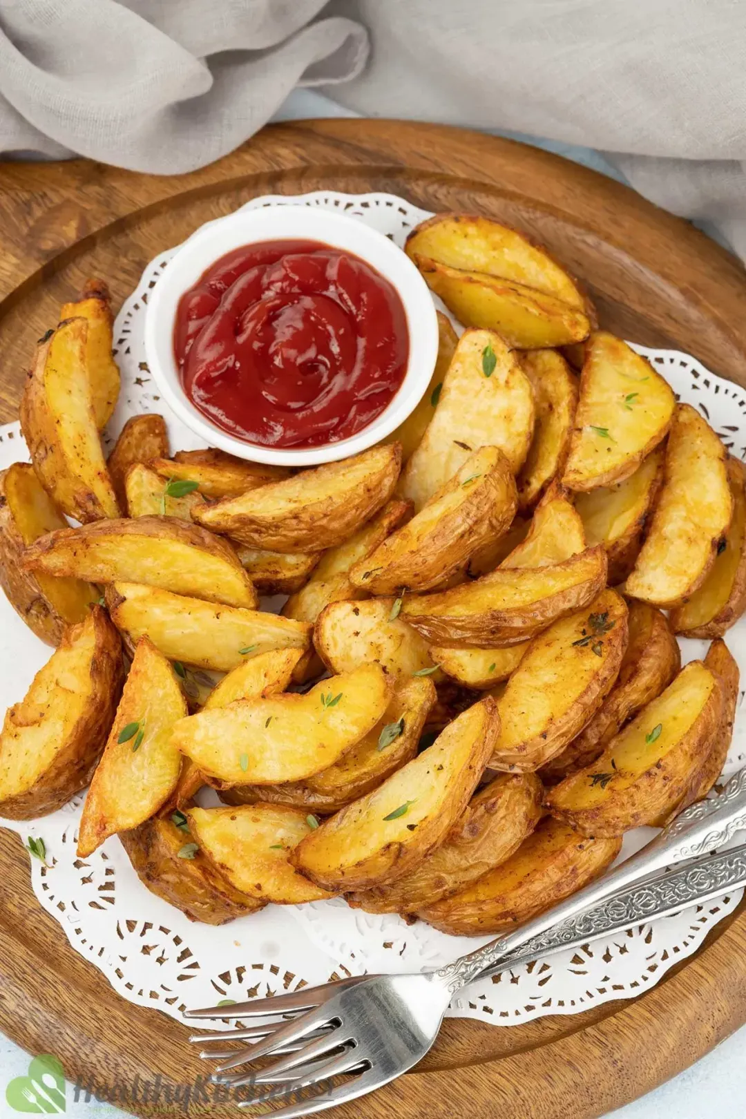 Air fryer potato wedges recipe