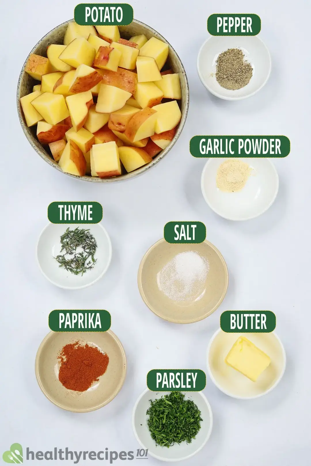 Ingredients for Roasted Potatoes