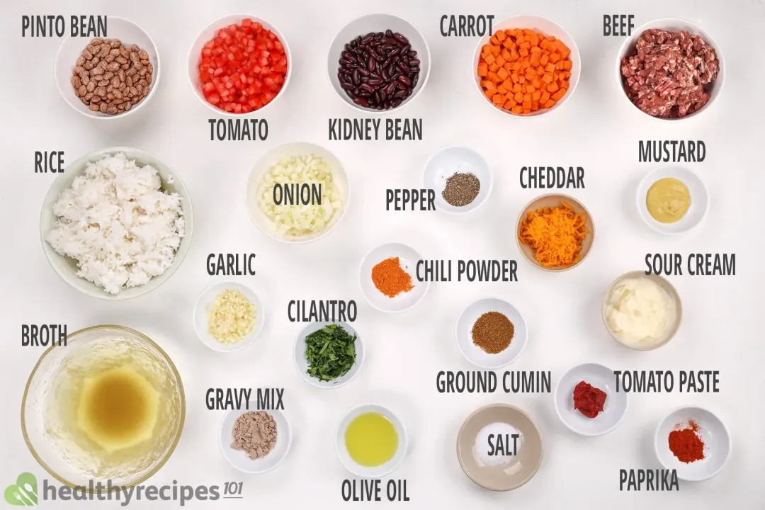 Instant Pot Chili Ingredients