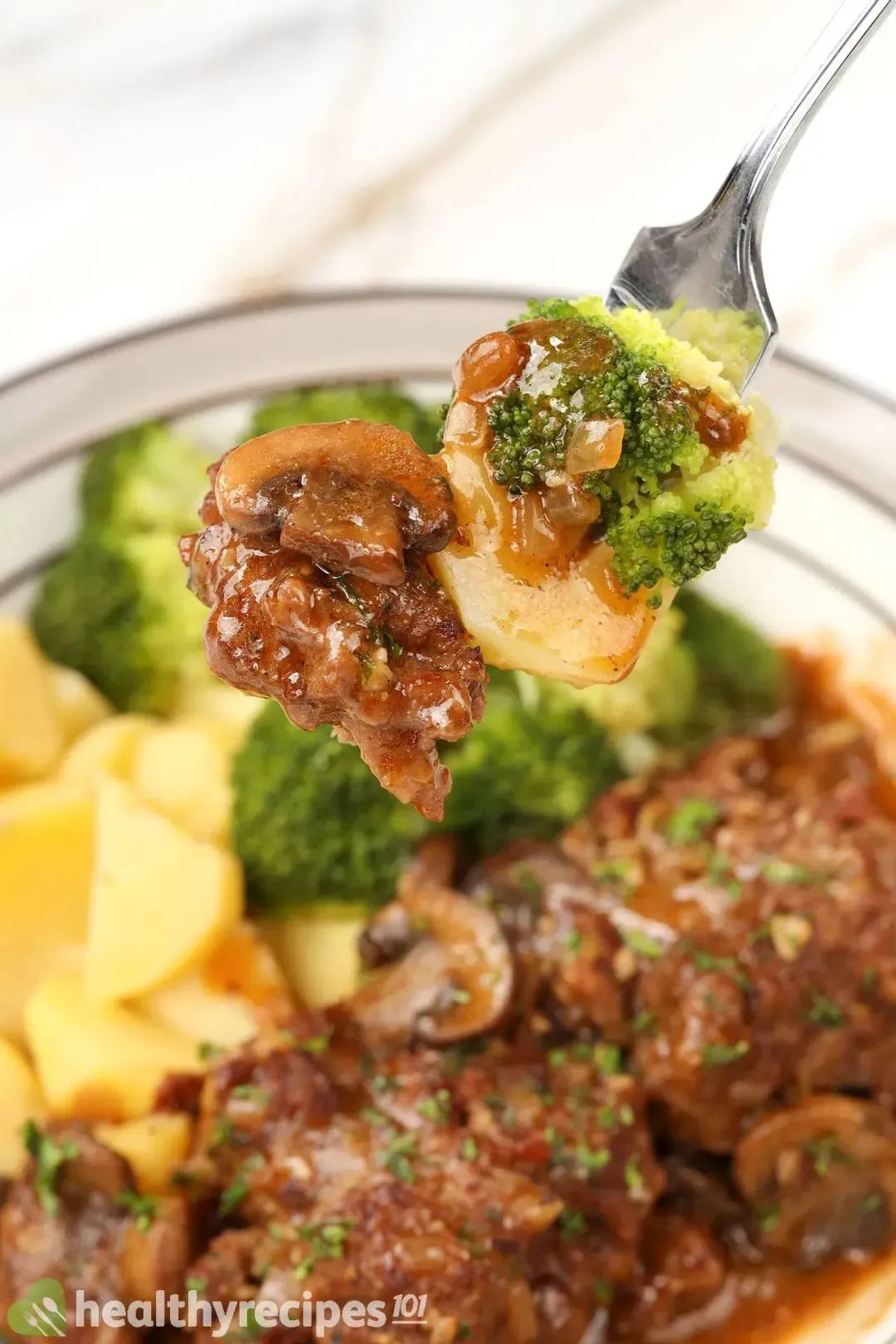 The Steamed Vegetables for instant pot salisbury steak