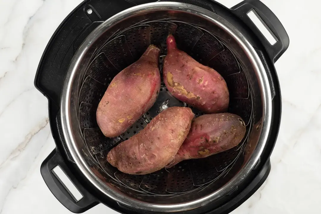 step 1 How to make sweet potato in the instant pot