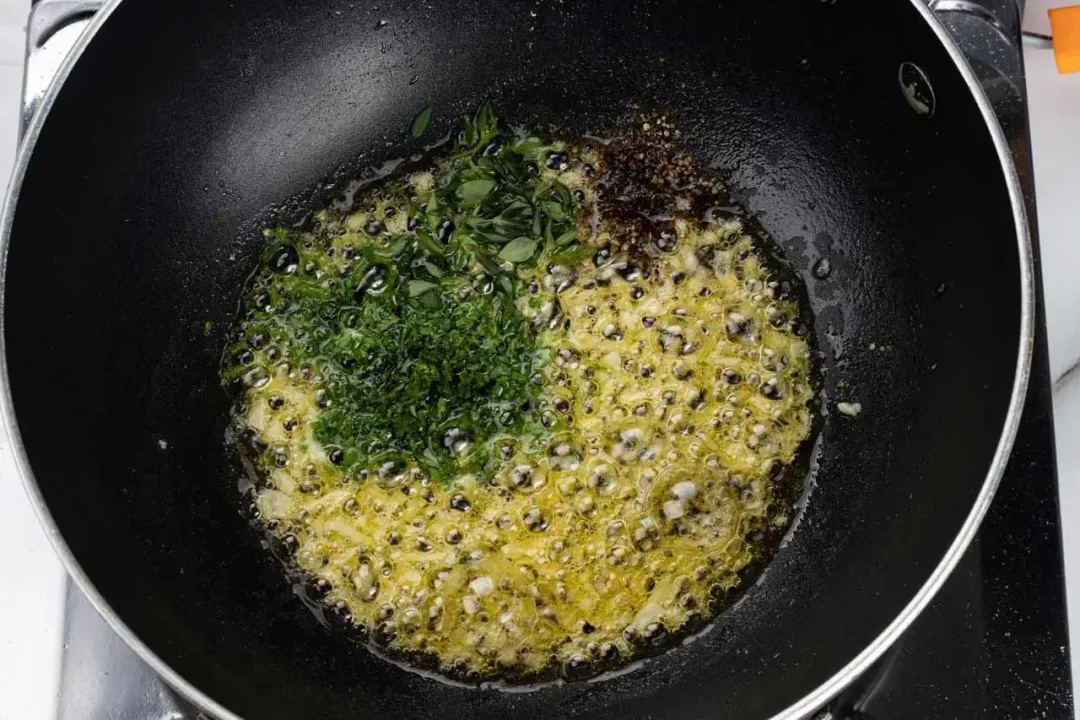 Step 2 Add herbs to the butter mixture