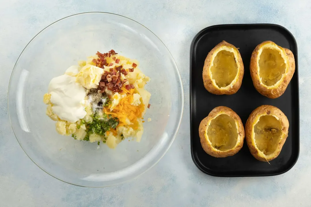 step 4 how to make a baked potato in air fryer