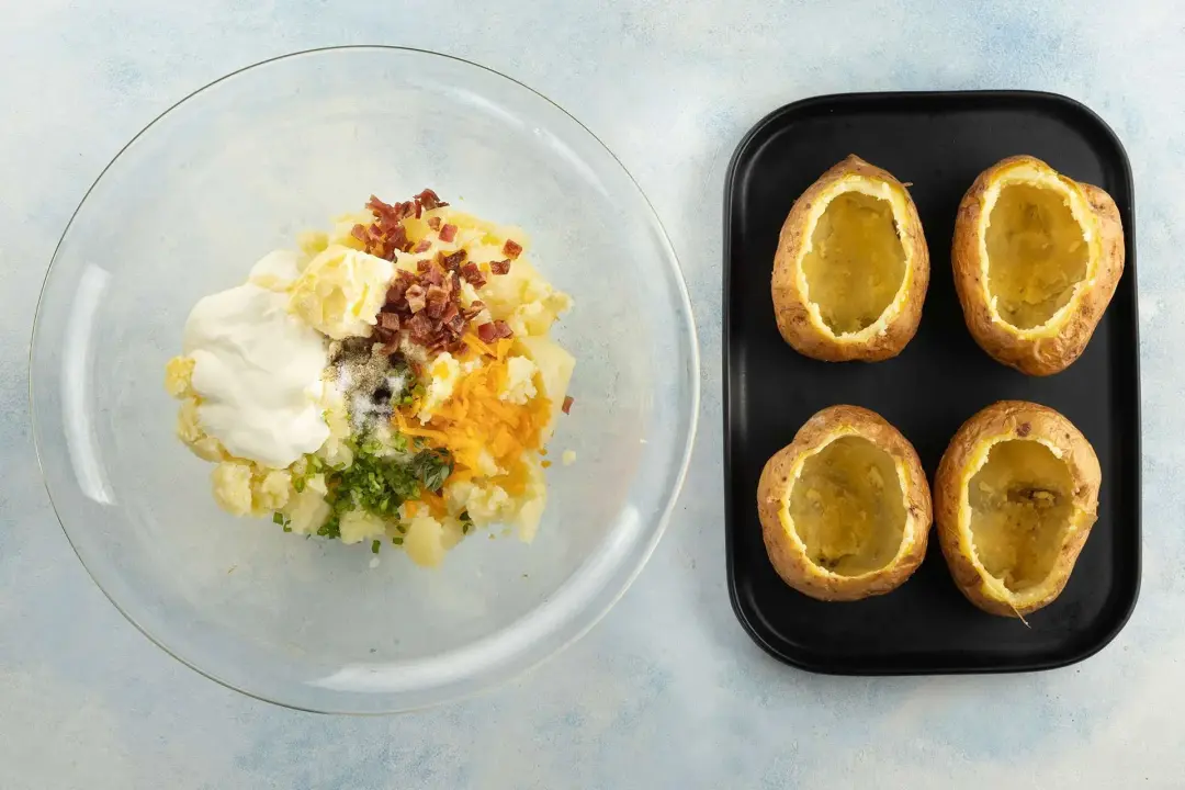 step 4 how to make a baked potato in air fryer