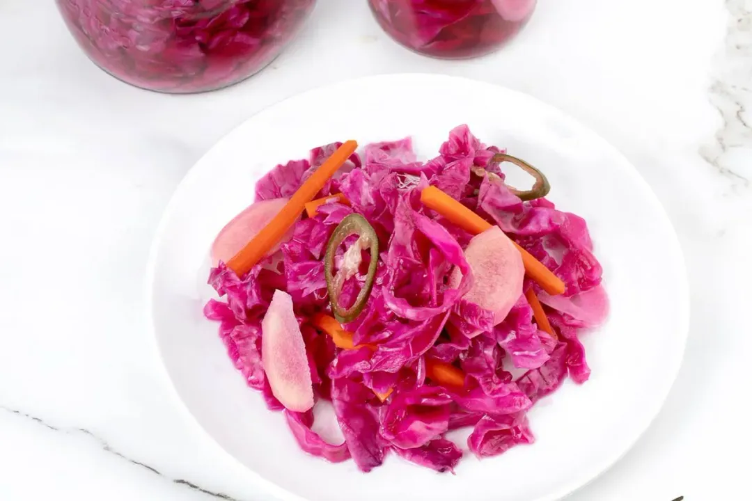 step 5 serve Pickled Cabbage