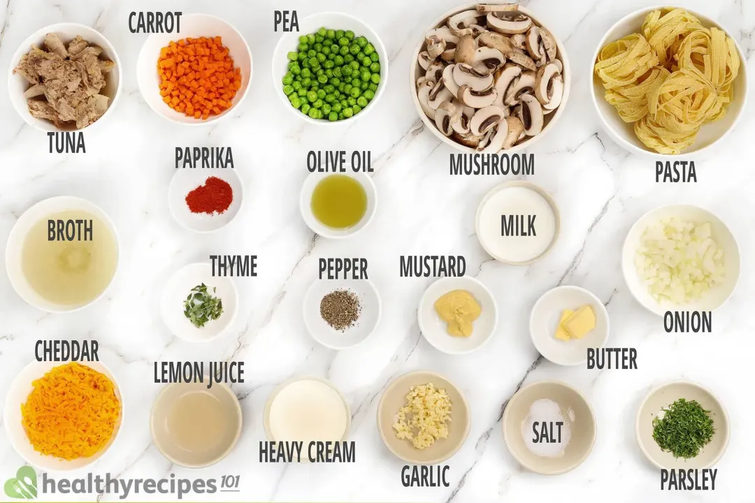 tuna casserole ingredients