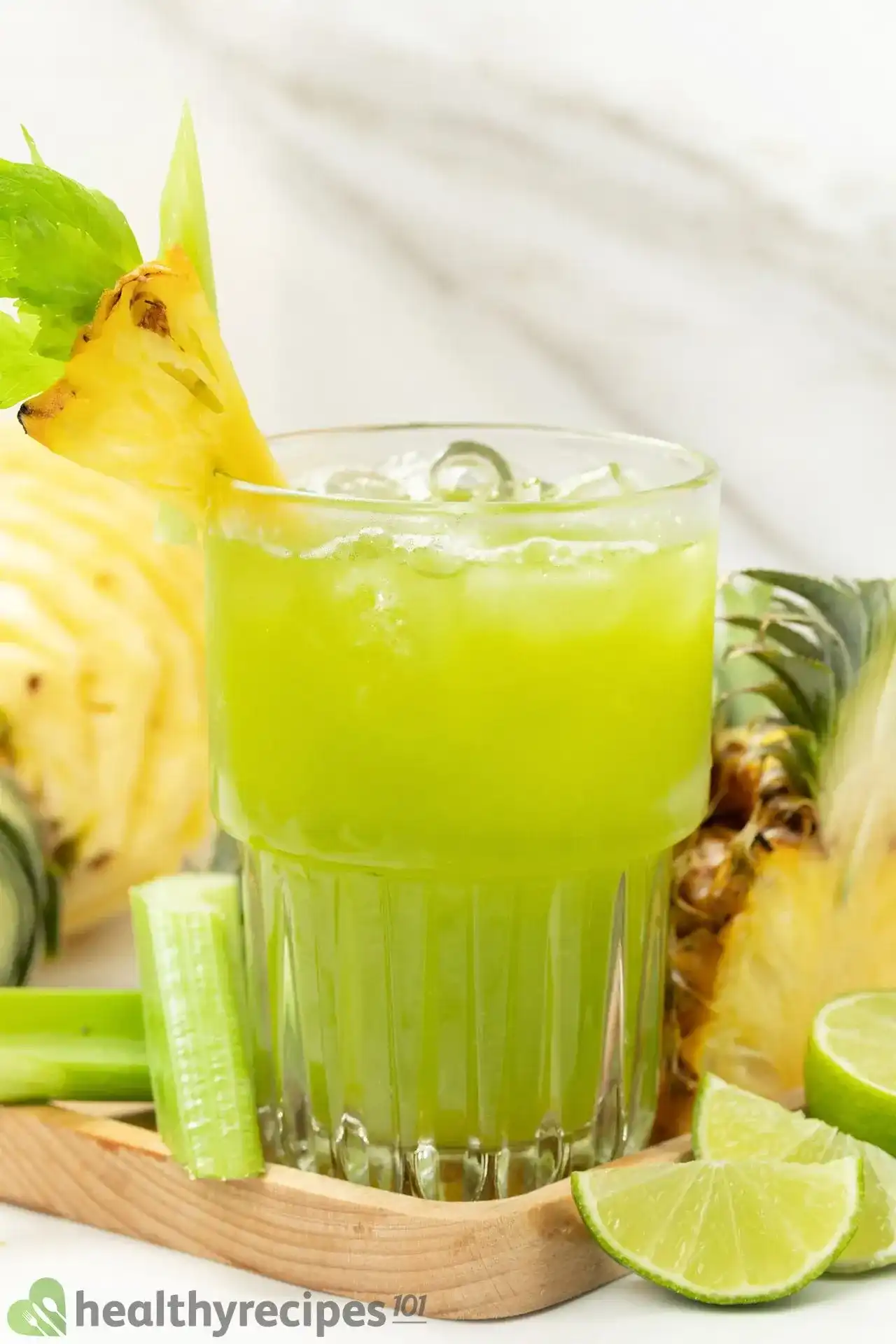 Pineapple Celery Juice Recipe - A Healthy Sweet & Mellow Drink