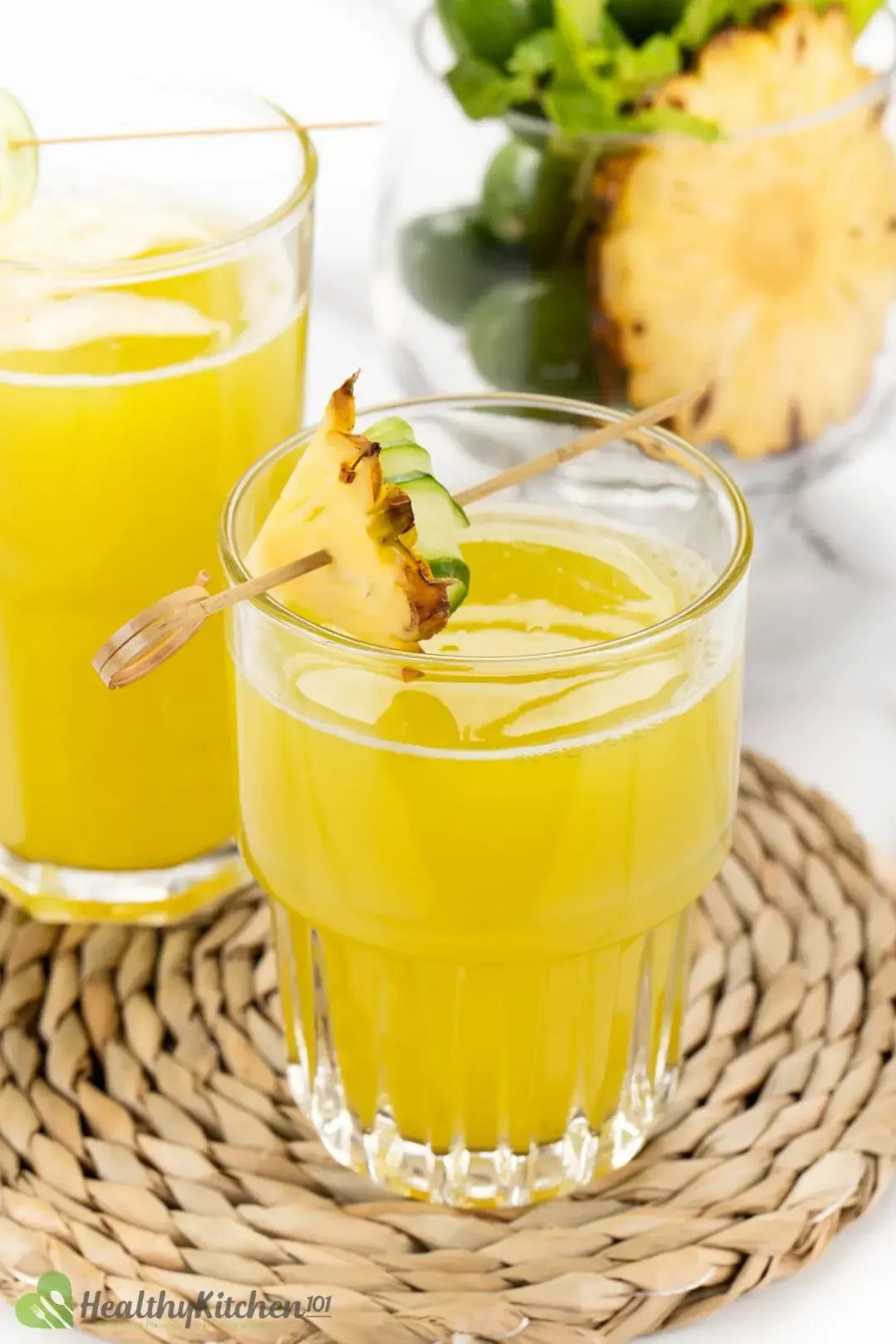 Homemade Pineapple Cucumber Juice Healthykitchen101