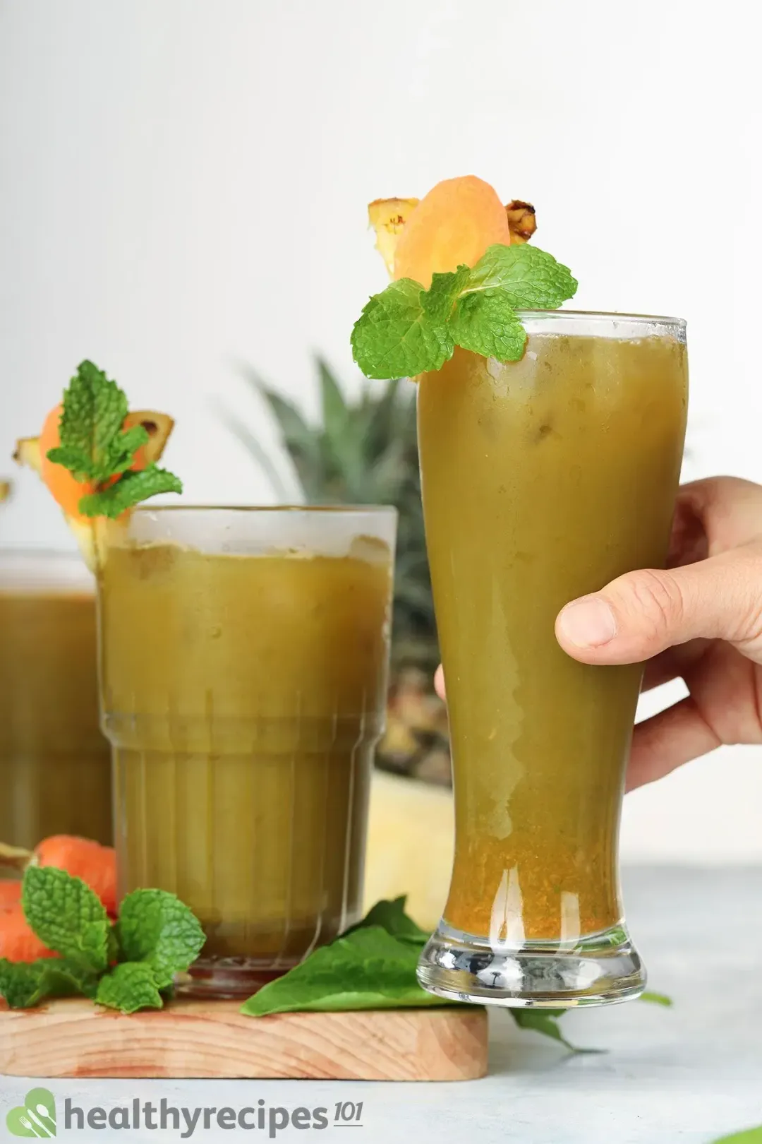 Homemade Spinach Carrot Juice recipe