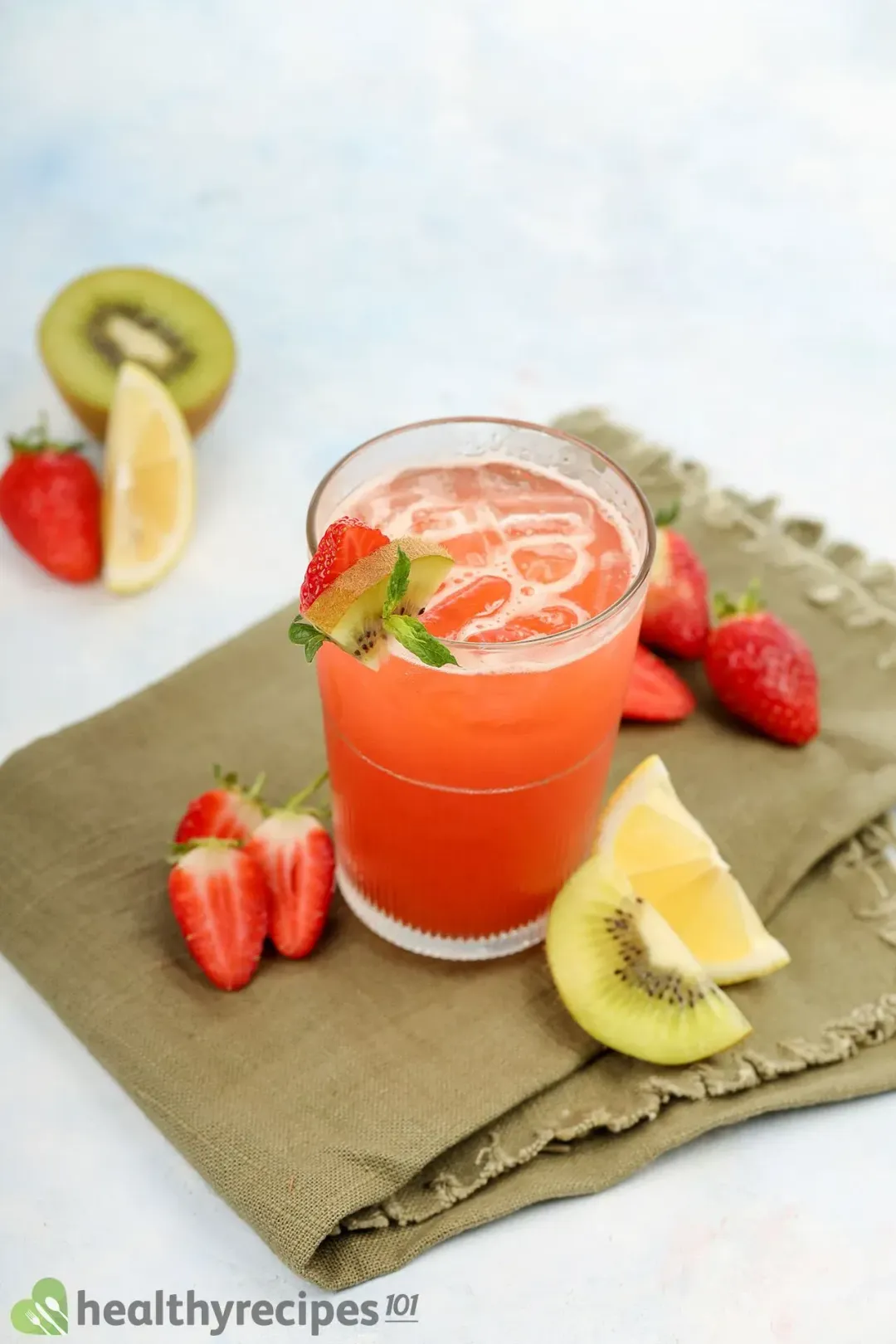 homemade Strawberry Kiwi Juice