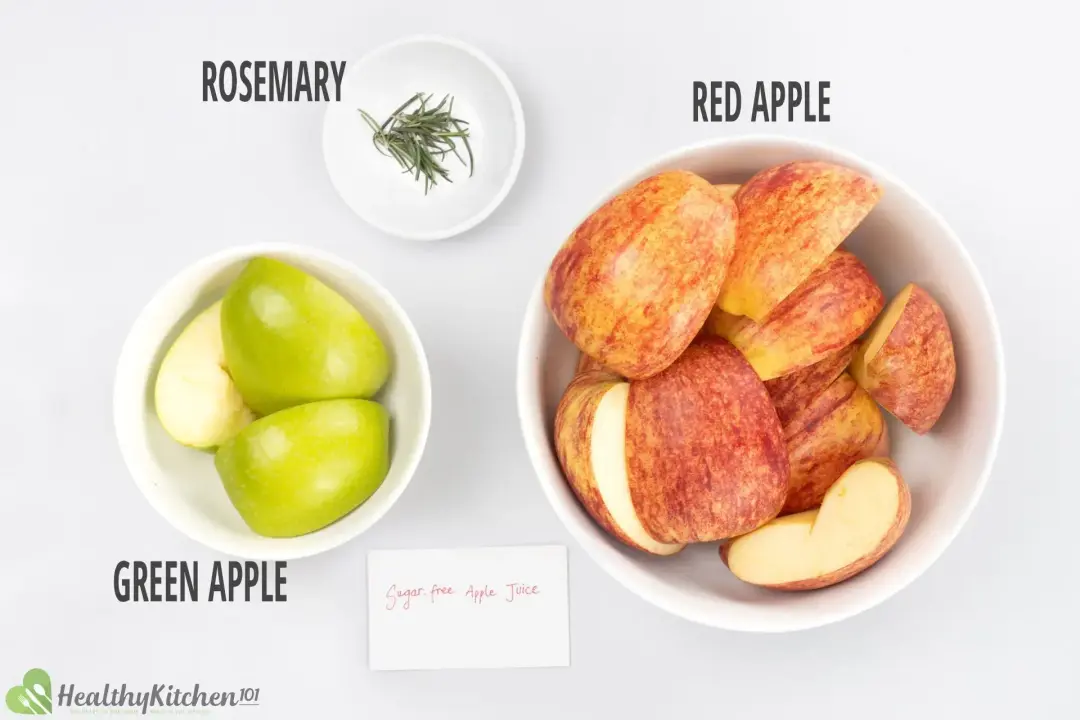 ingredients for apple juice