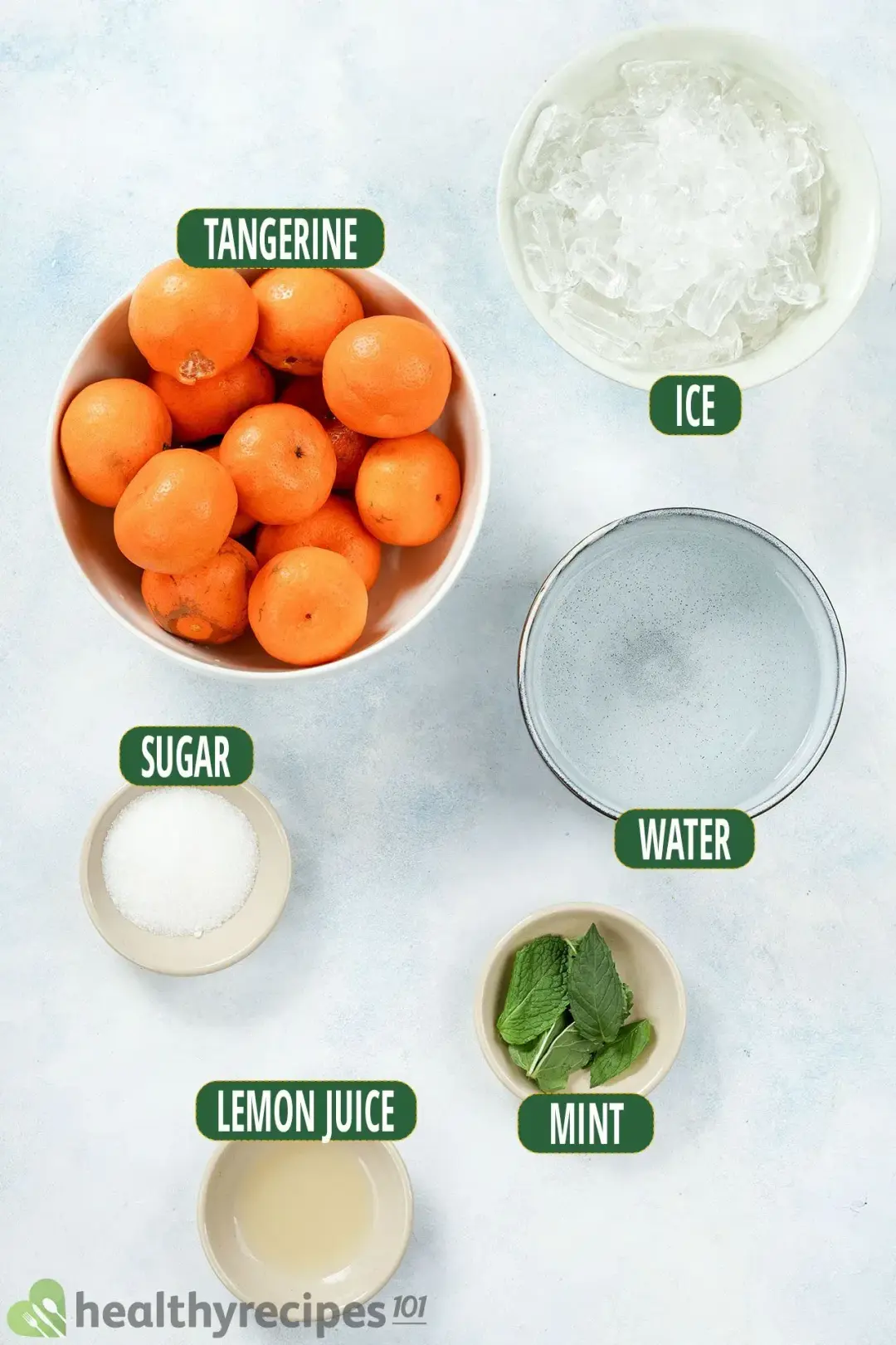 Ingredients for Tangerine Juice