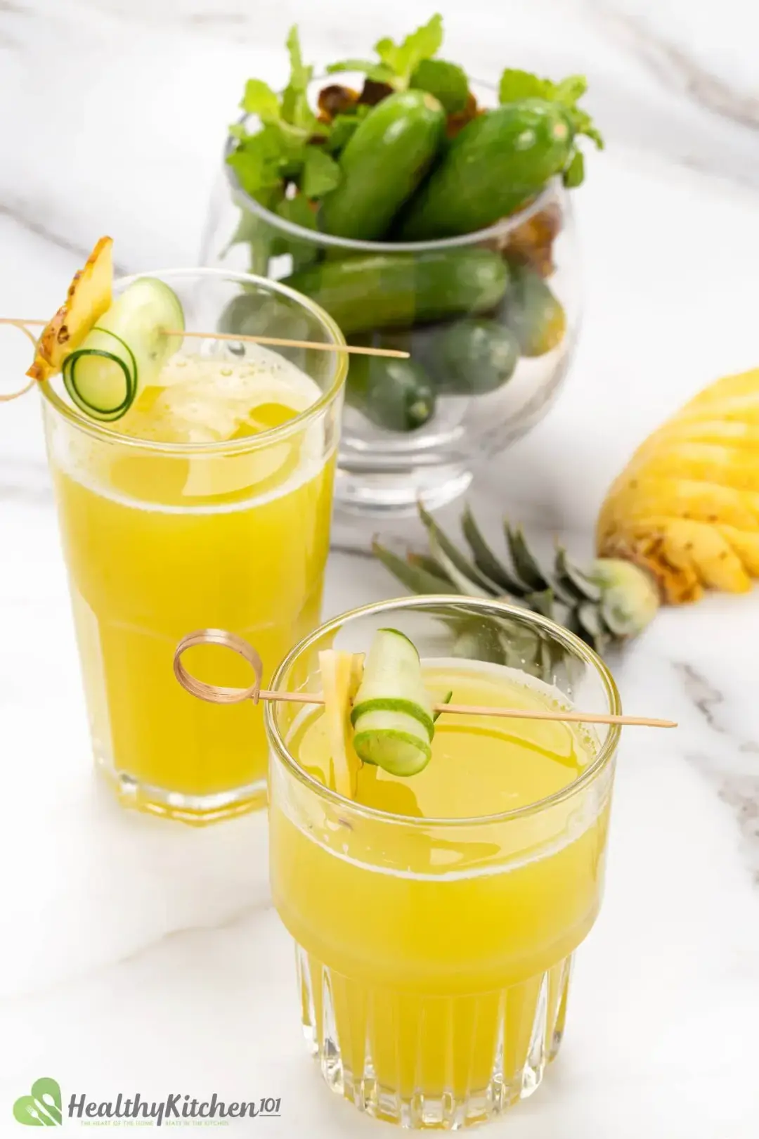 Pineapple cucumber juice