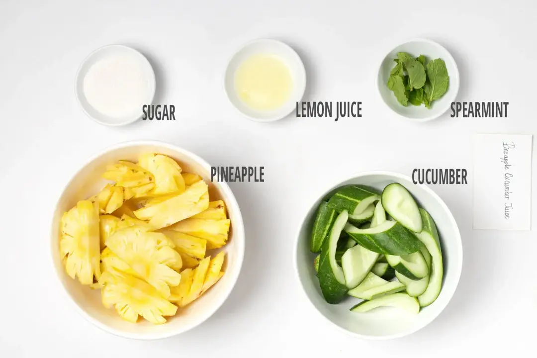Pineapple Cucumber Juice Ingredient