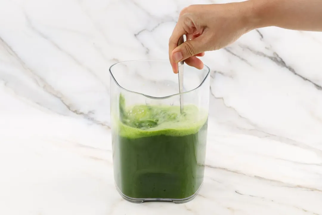step 2 how to make spinach juice