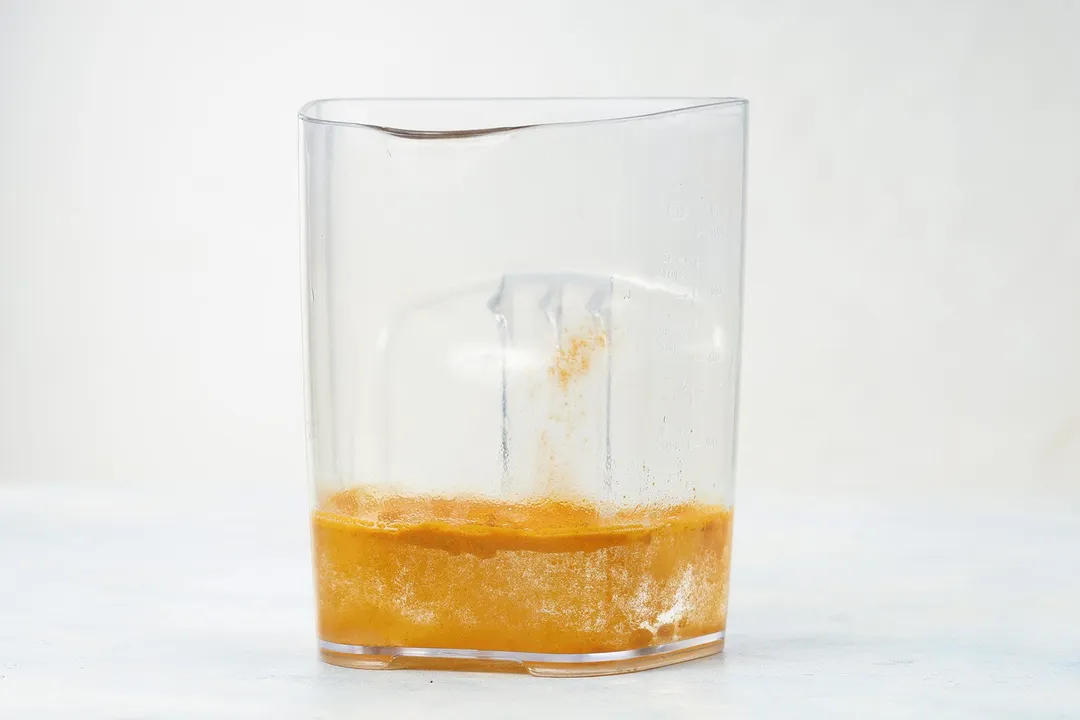 orange liquid in a pitcher