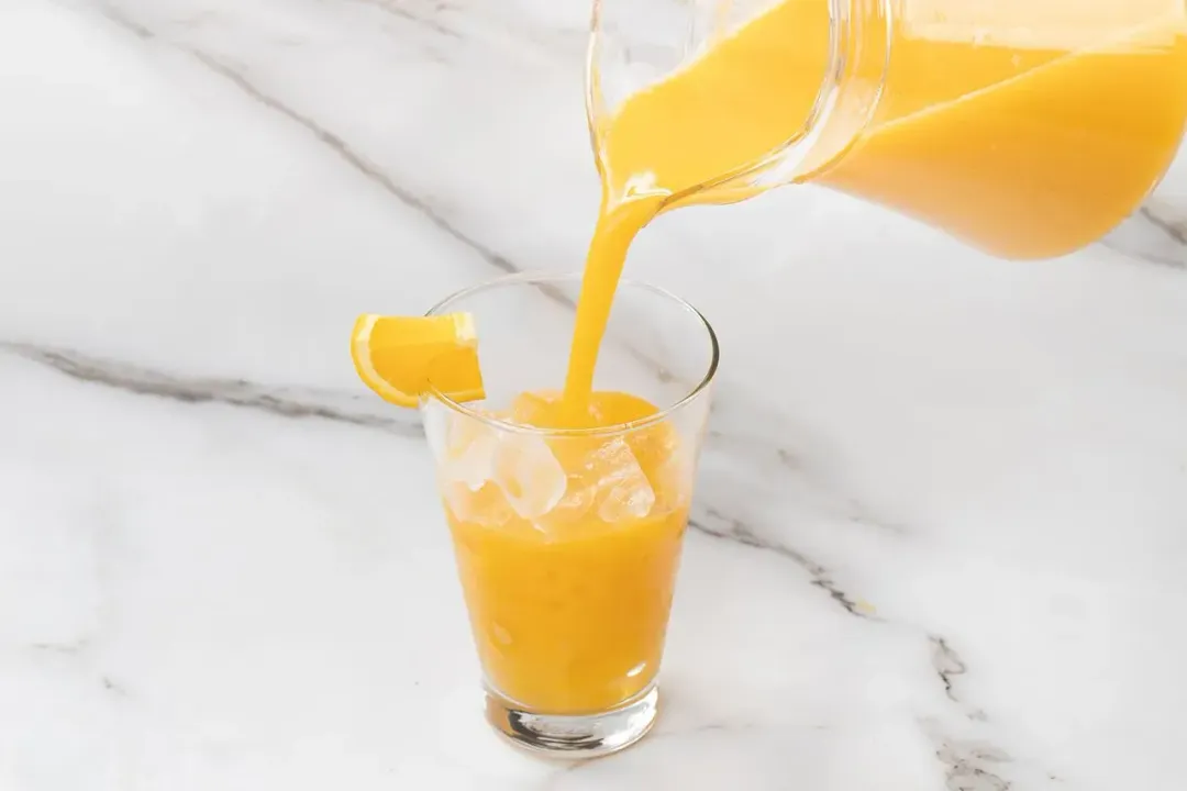 step 4 how to make orange mango juice