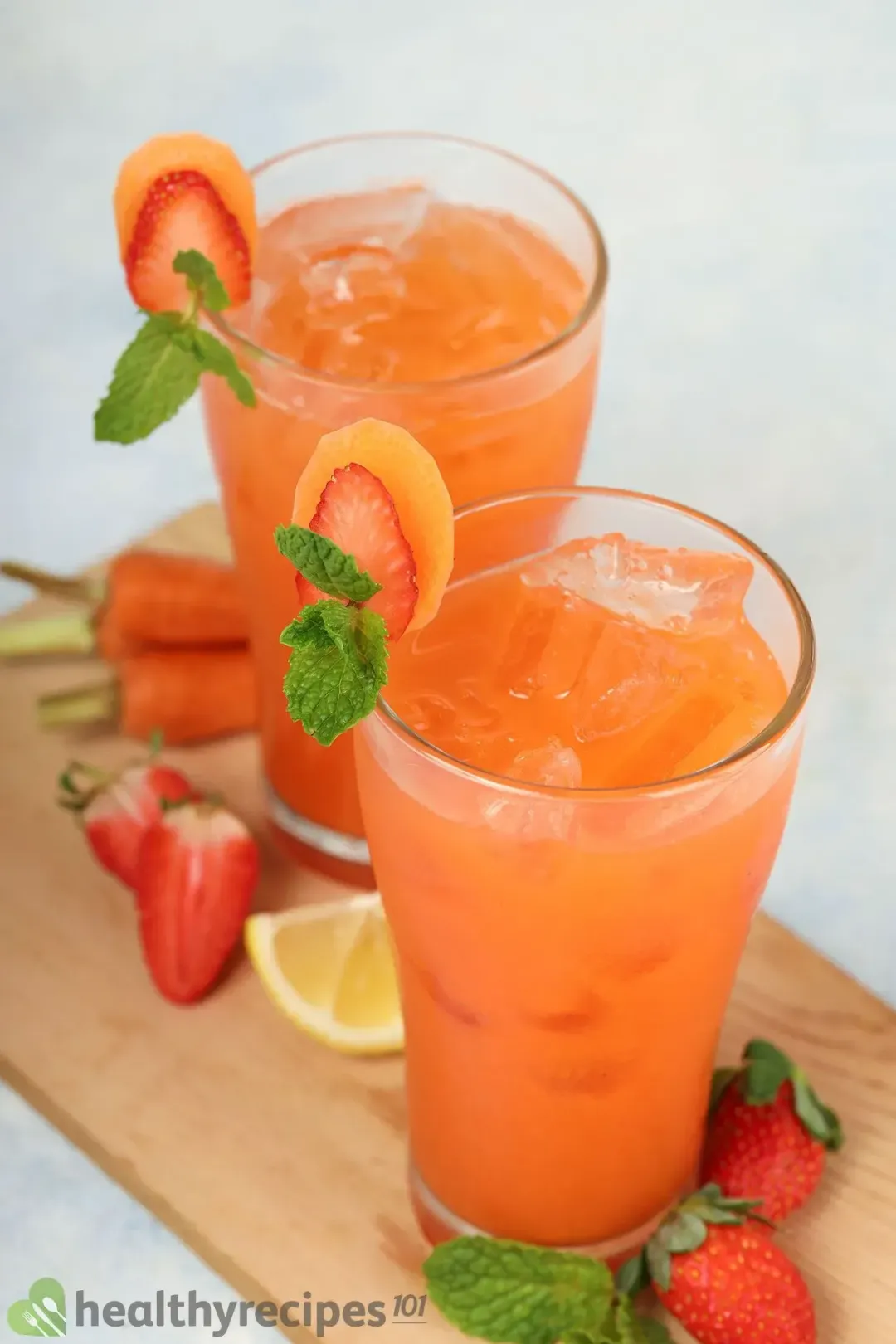 Strawberry Carrot Juice Recipe