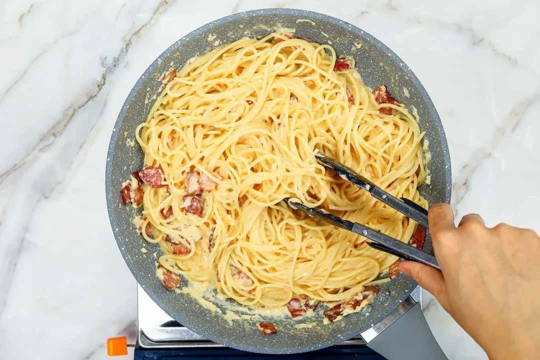 step 5 How to make carbonara pasta
