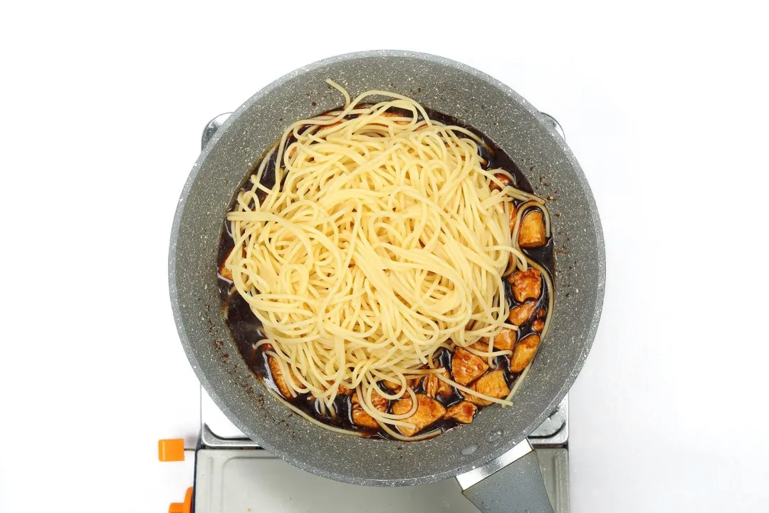 step 5 How to make kung pao spaghetti