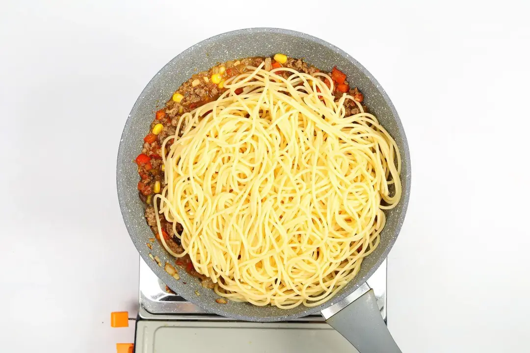 step 5 How to make Southwestern Spaghetti