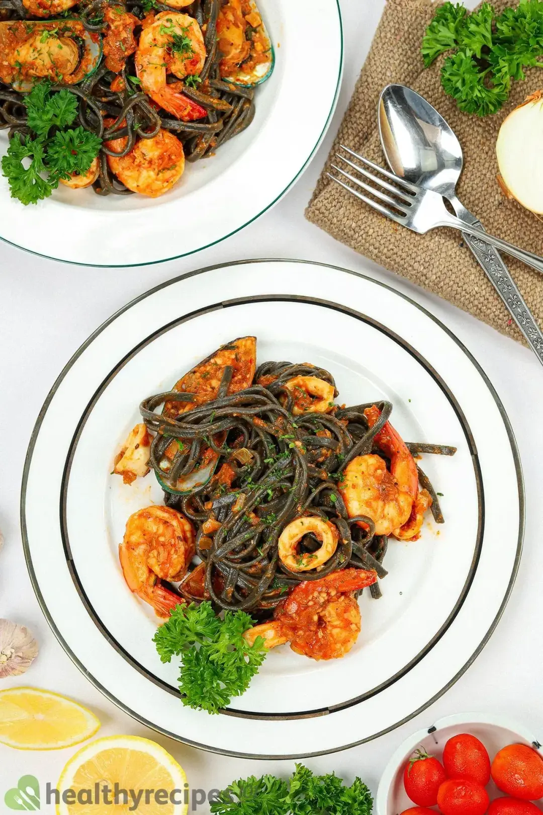 What to Serve With Squid Ink Seafood Pasta