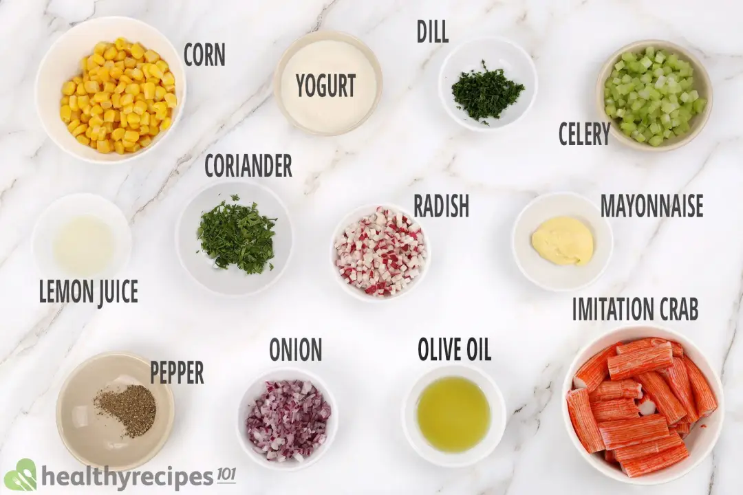 crab salad ingredients