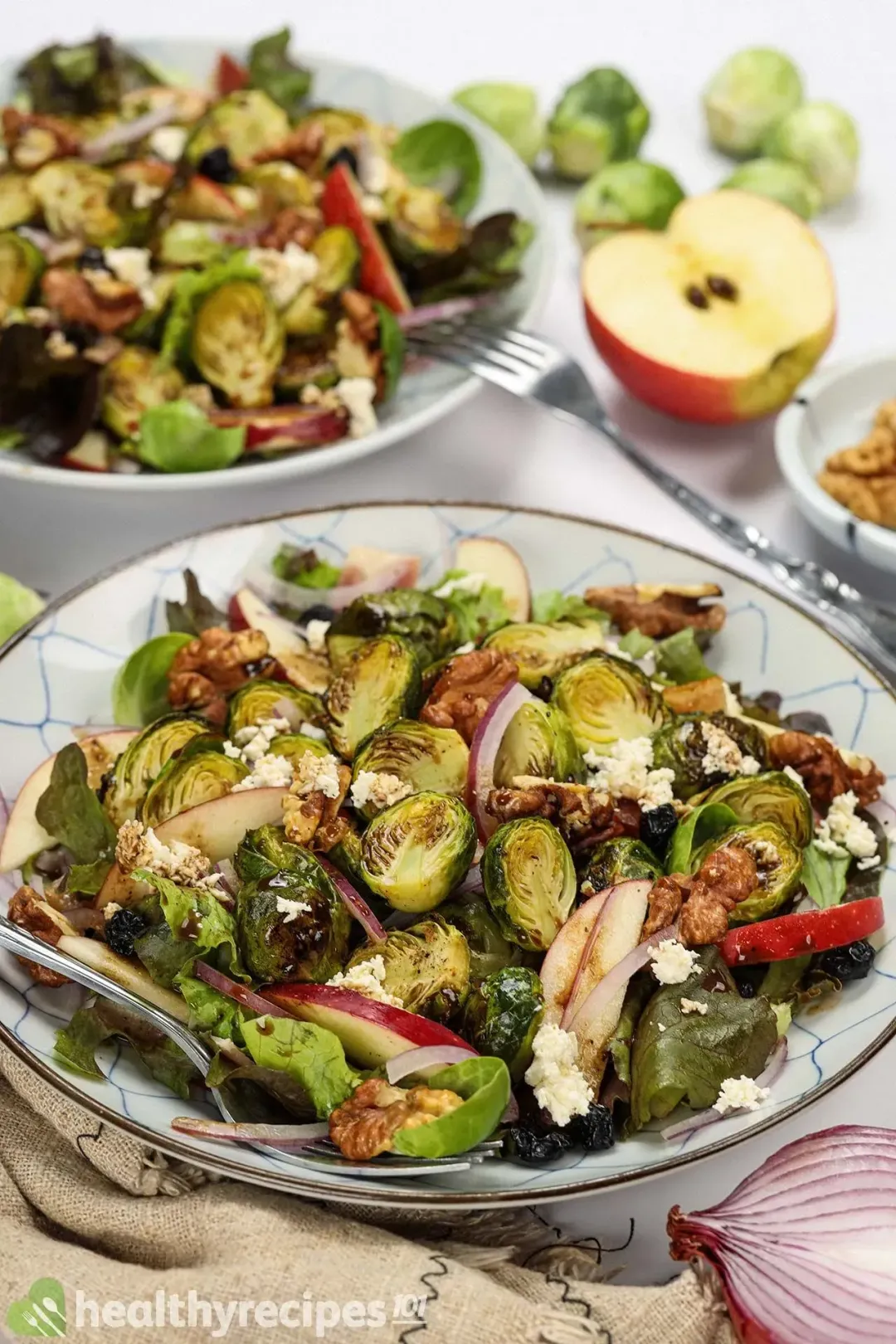 Grilled Brussels Sprout Salad Recipe - Healthy Recipes 101