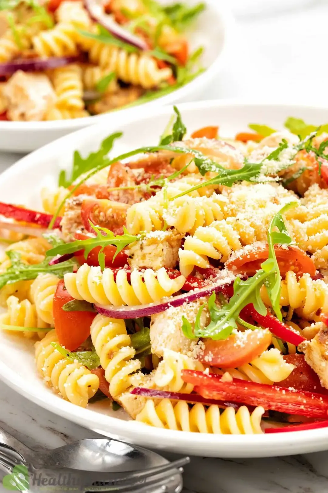 healthy chicken pasta salad recipe