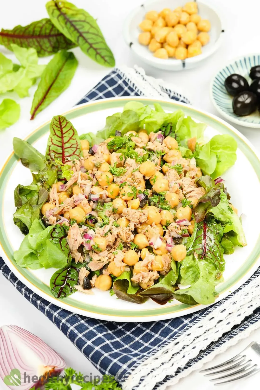 homemade chickpea tuna salad recipe