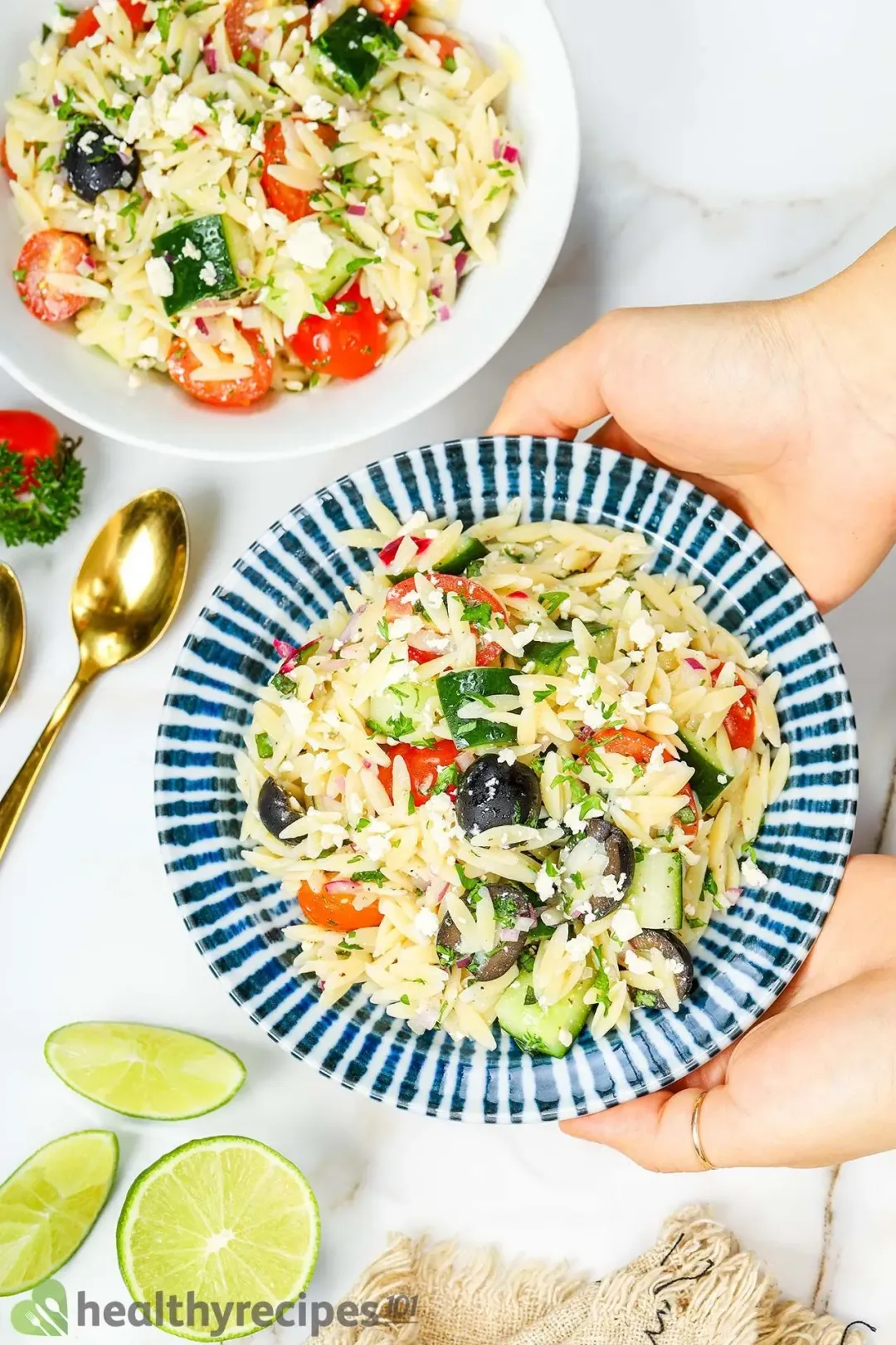 homemade Orzo Salad With Feta