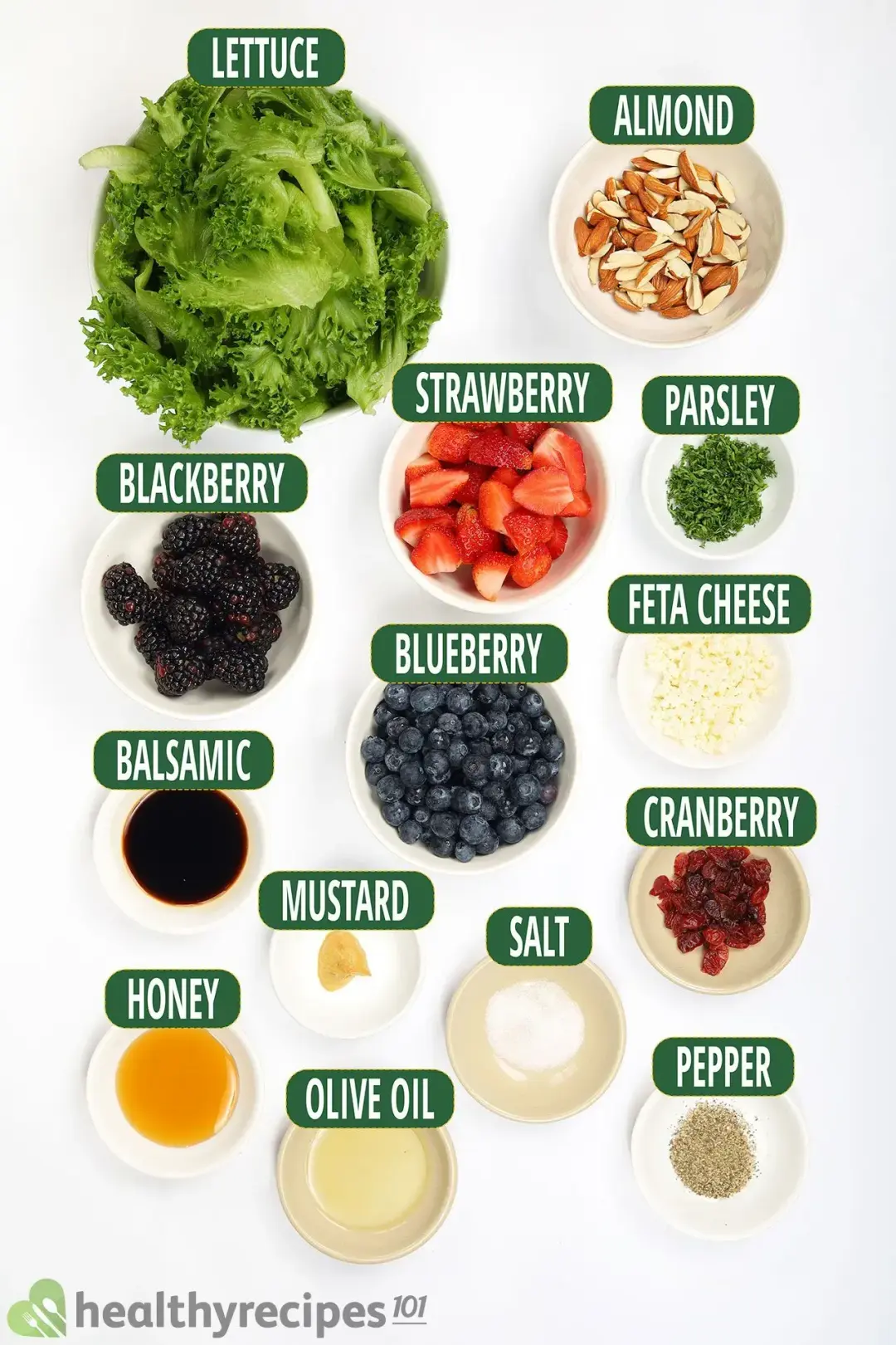 Ingredients for Berries Salad