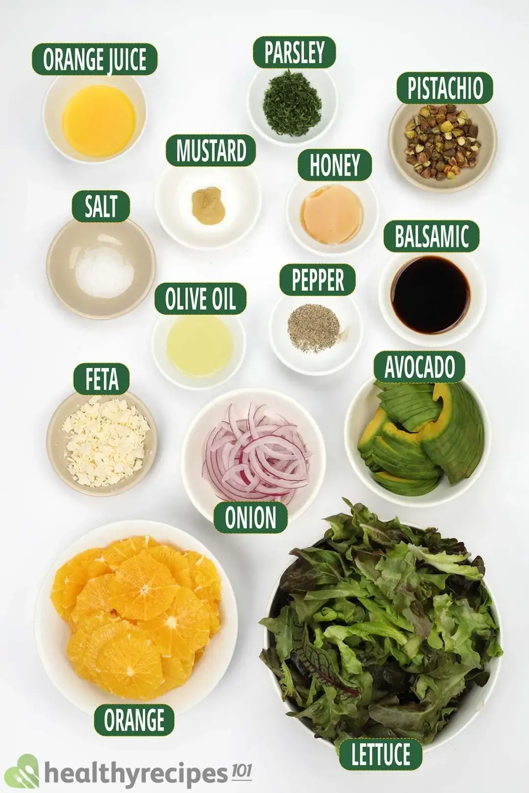 Ingredients for Orange Salad