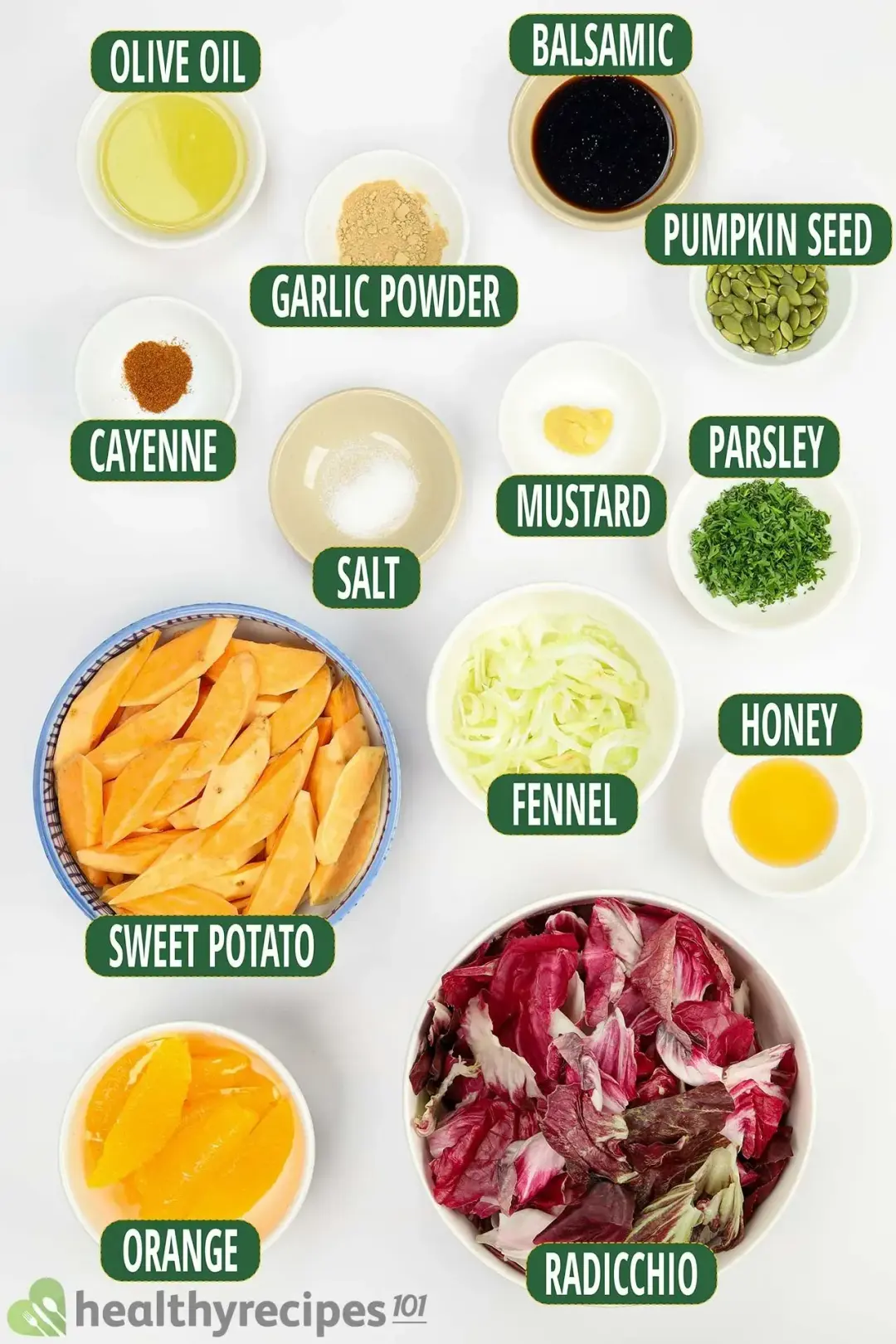 ingredients for Radicchio Salad