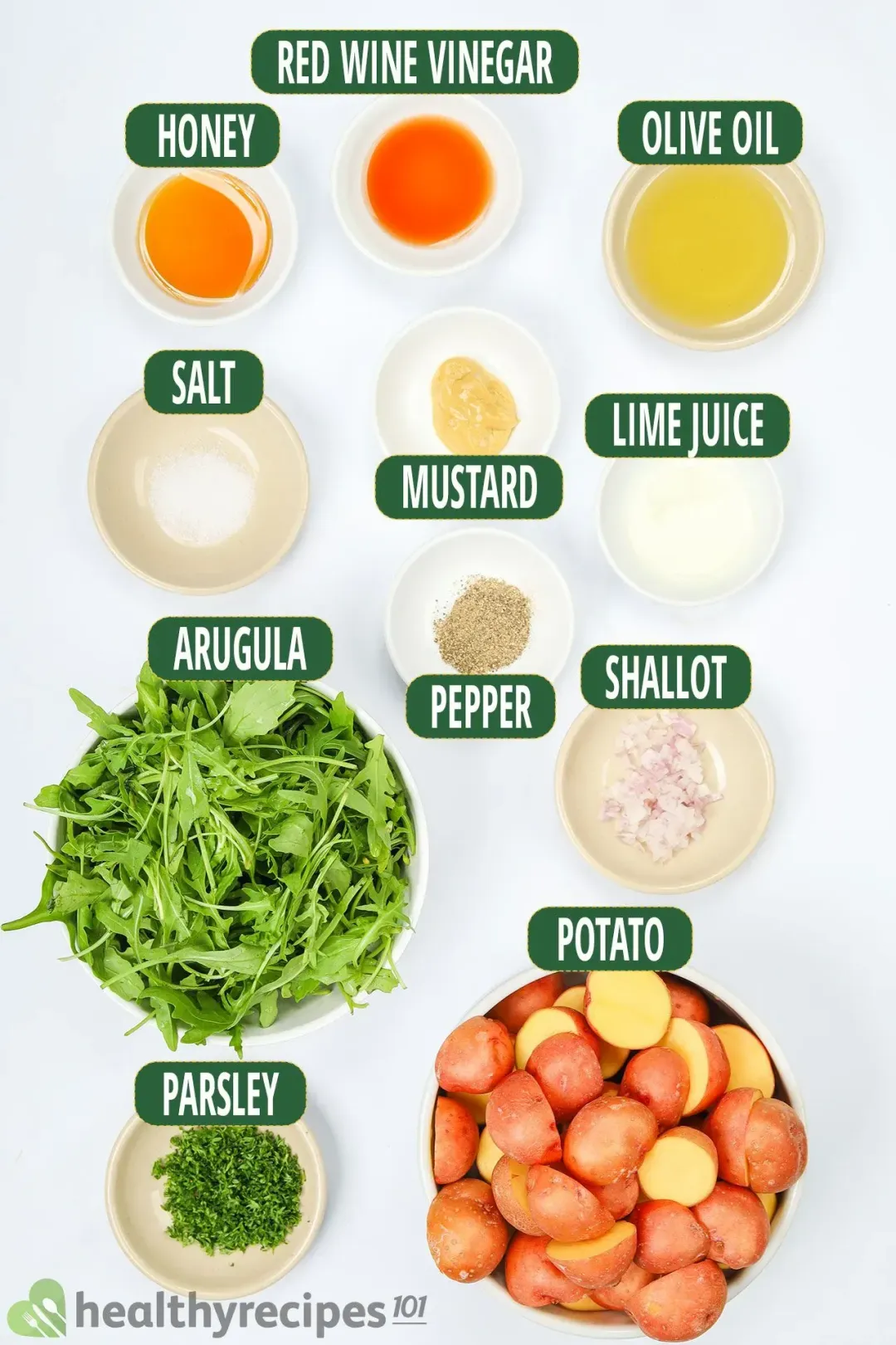 Ingredients for Roasted Potatoes Salad
