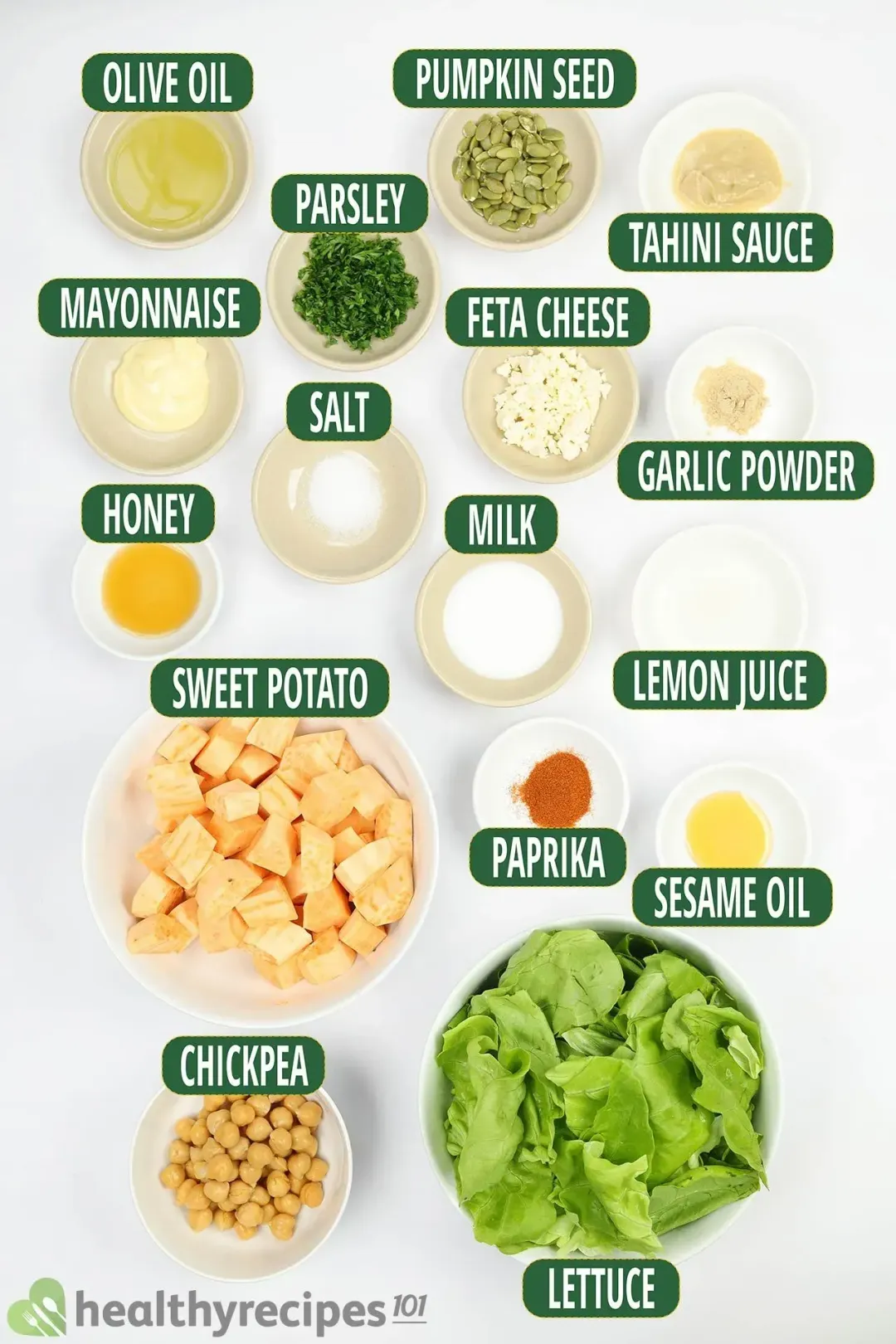 Ingredients for Sweet Potato Salad