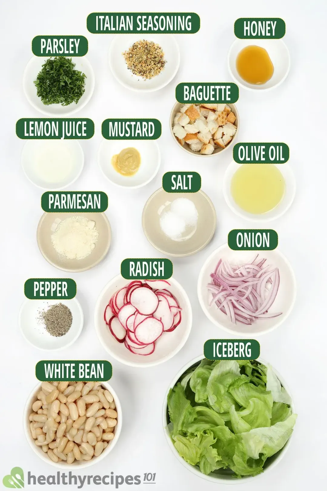 Ingredients for White Bean Salad