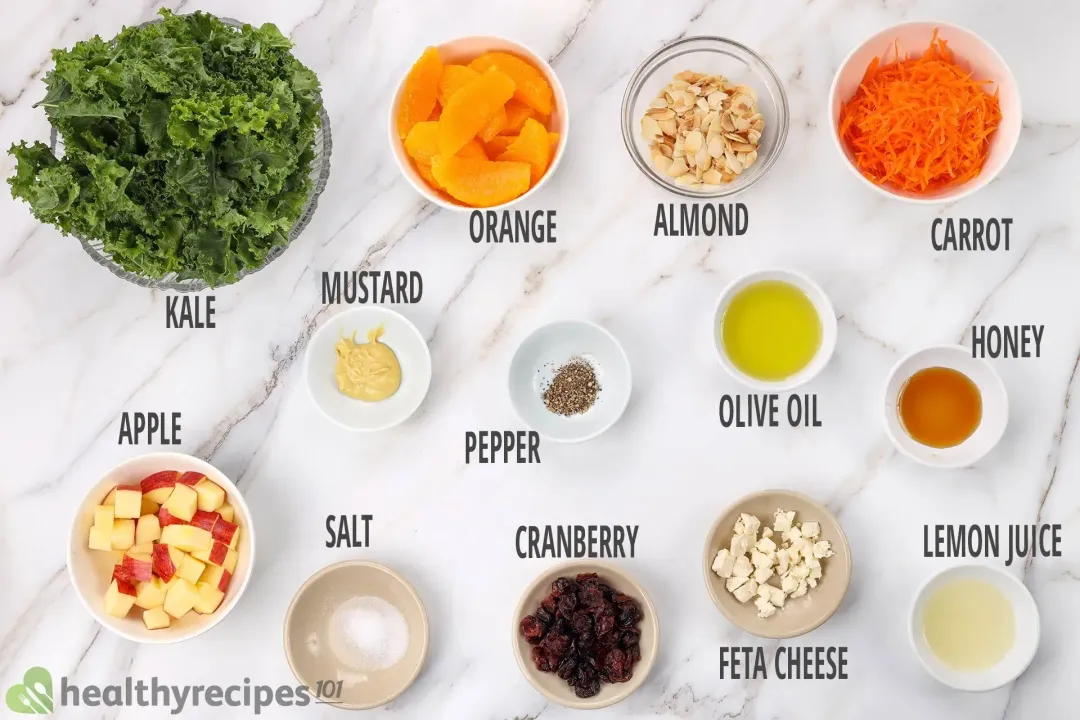 Kale Salad Ingredients