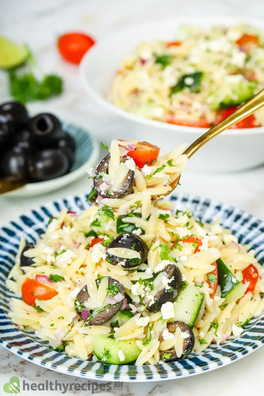 Orzo Salad With Feta Recipe