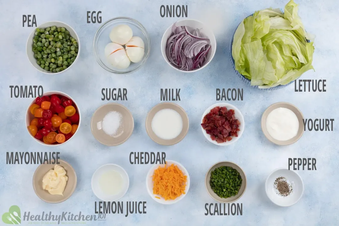 Seven Layer Salad Recipe Ingredients