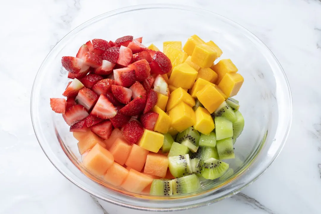 step 1 Fruit Salad cut fruit