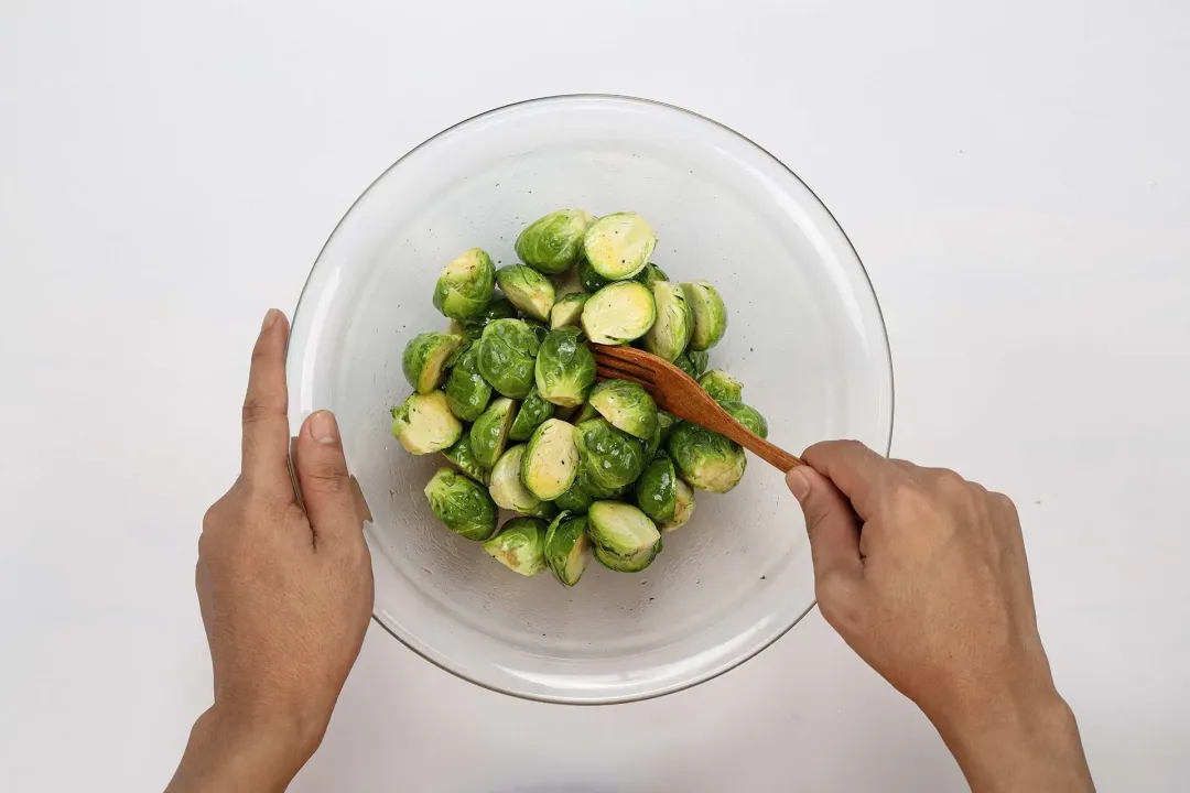 step 1 How to Make Grilled Brussels Sprout Salad