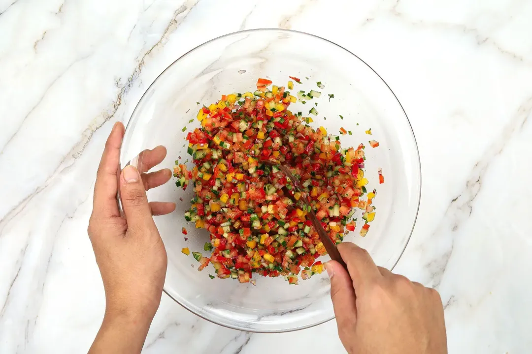 step 1 How to Make Israeli Salad