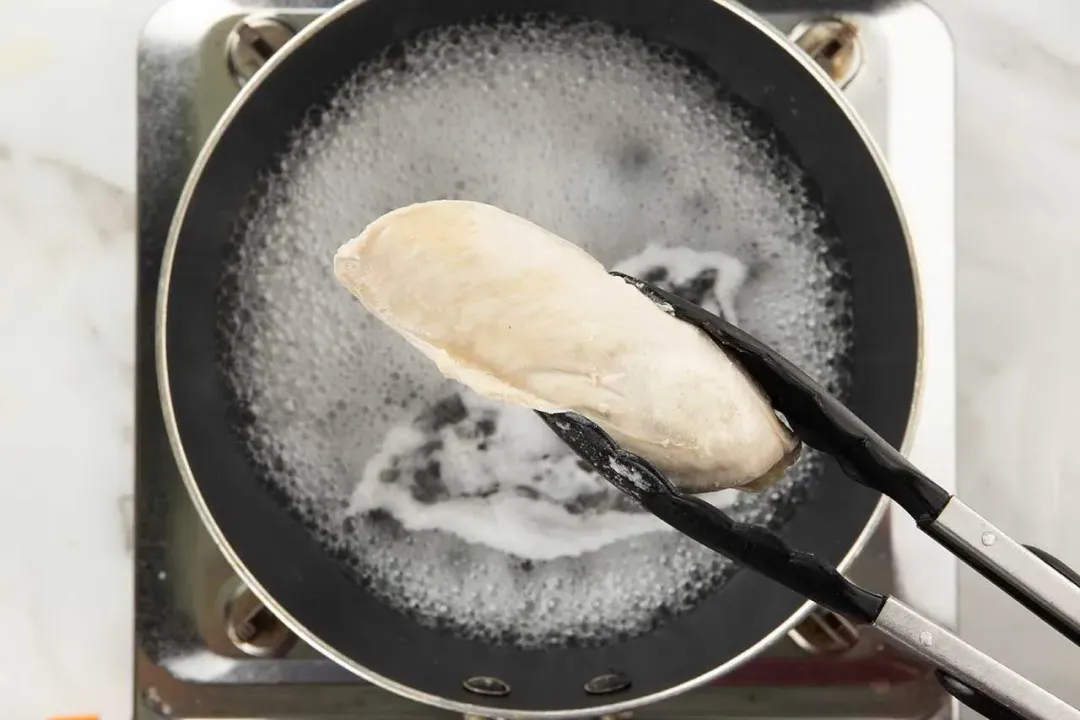 step 2 cook the chicken for caesar salad