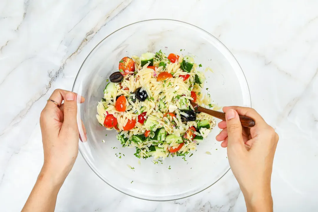 step 2 How to Make Orzo Salad With Feta