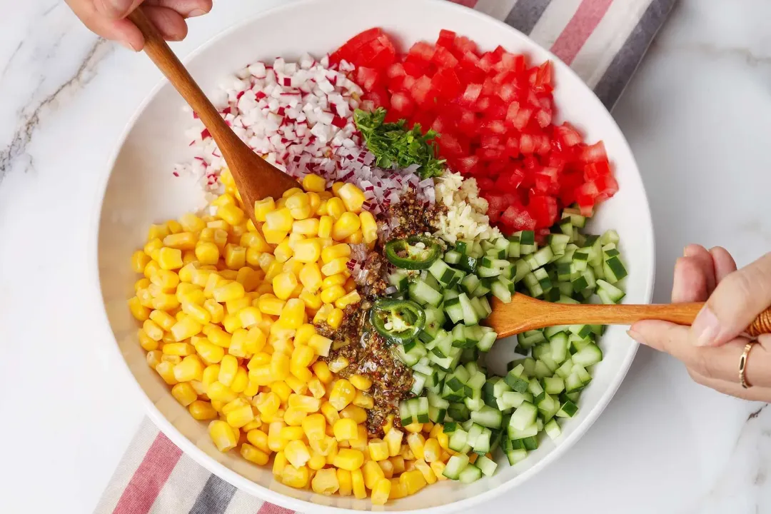 step 3 how to make corn salad