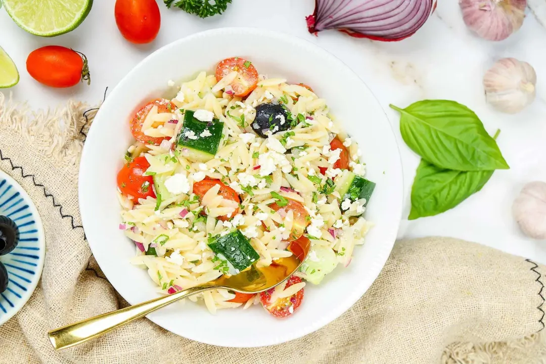 step 3 How to Make Orzo Salad With Feta